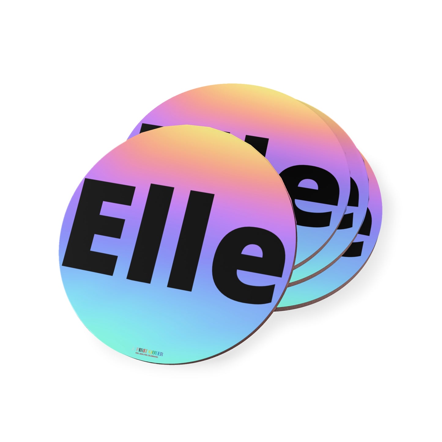 Elle Rainbow Coasters