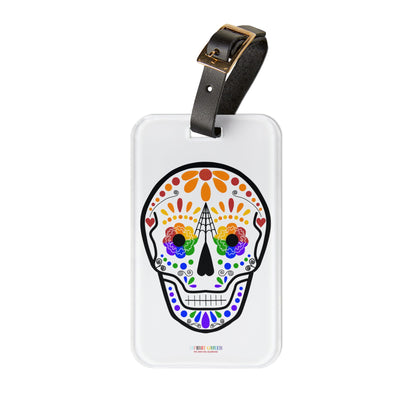 Queer Sugar Skull Luggage Tag