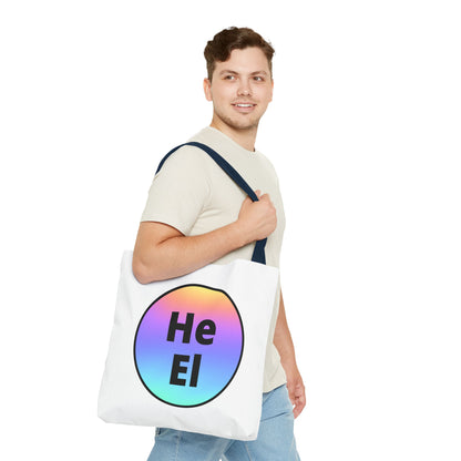 He / El Rainbow Tote Bag