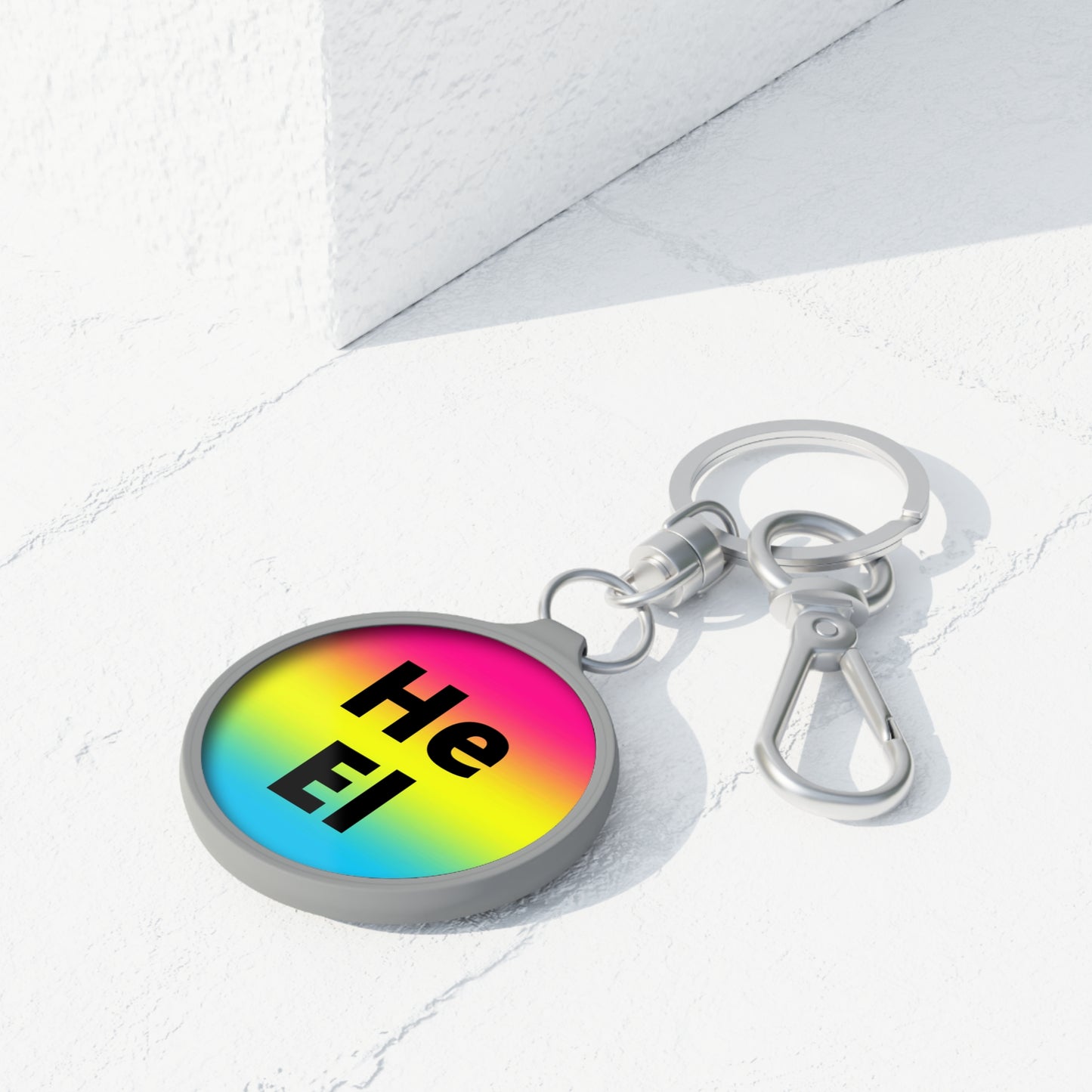 He/El Pan Keyring Tag