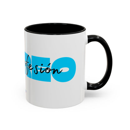 Perreo Es Mi Profesion Blue Accent Coffee Mug