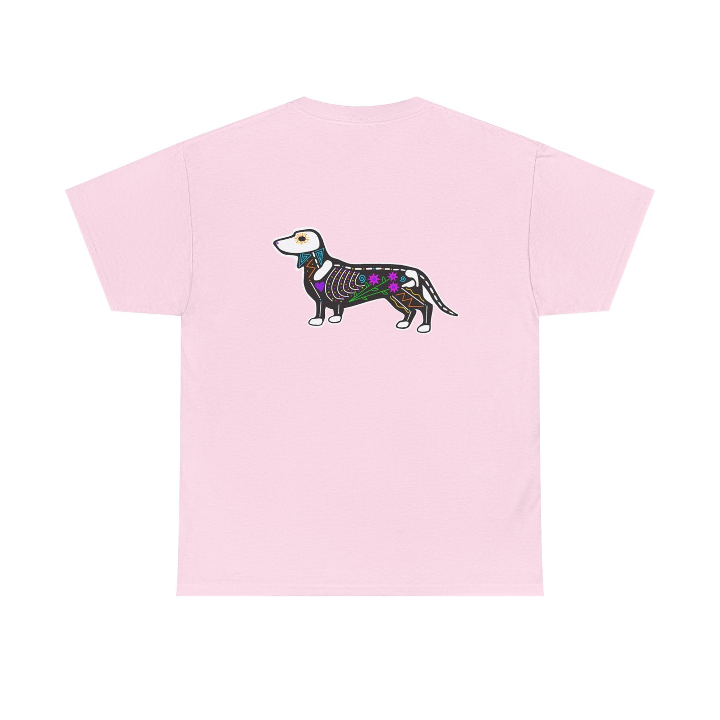 Dia de los Muertos Dachshaund Heavy Cotton Tee