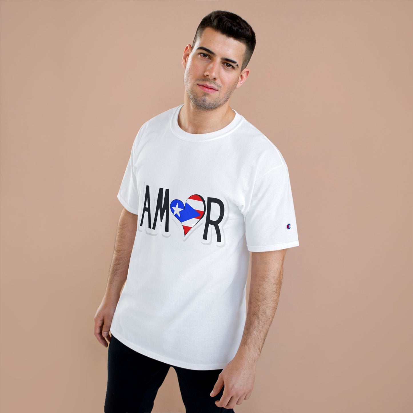 Amor Puerto Rico White Champion T-Shirt