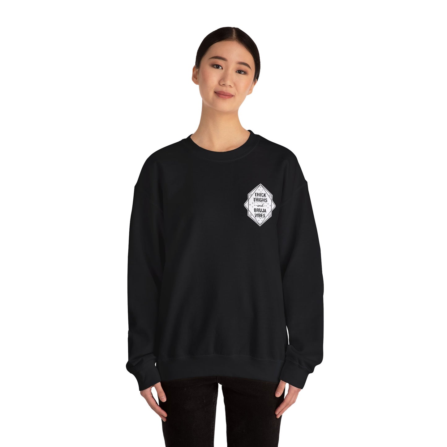 Thick Thighs Bruja Vibes Crewneck Sweatshirt