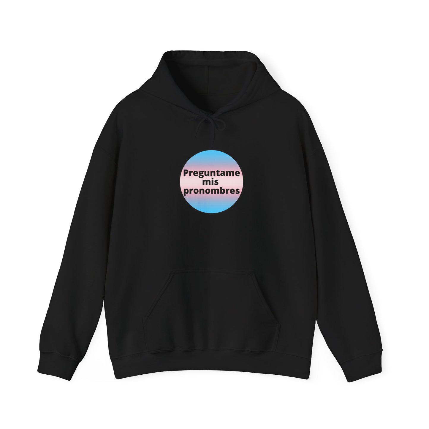 Preguntame mis Pronombres Trans Hooded Sweatshirt