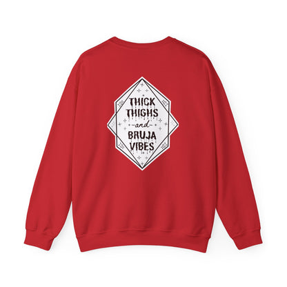 Thick Thighs Bruja Vibes Crewneck Sweatshirt
