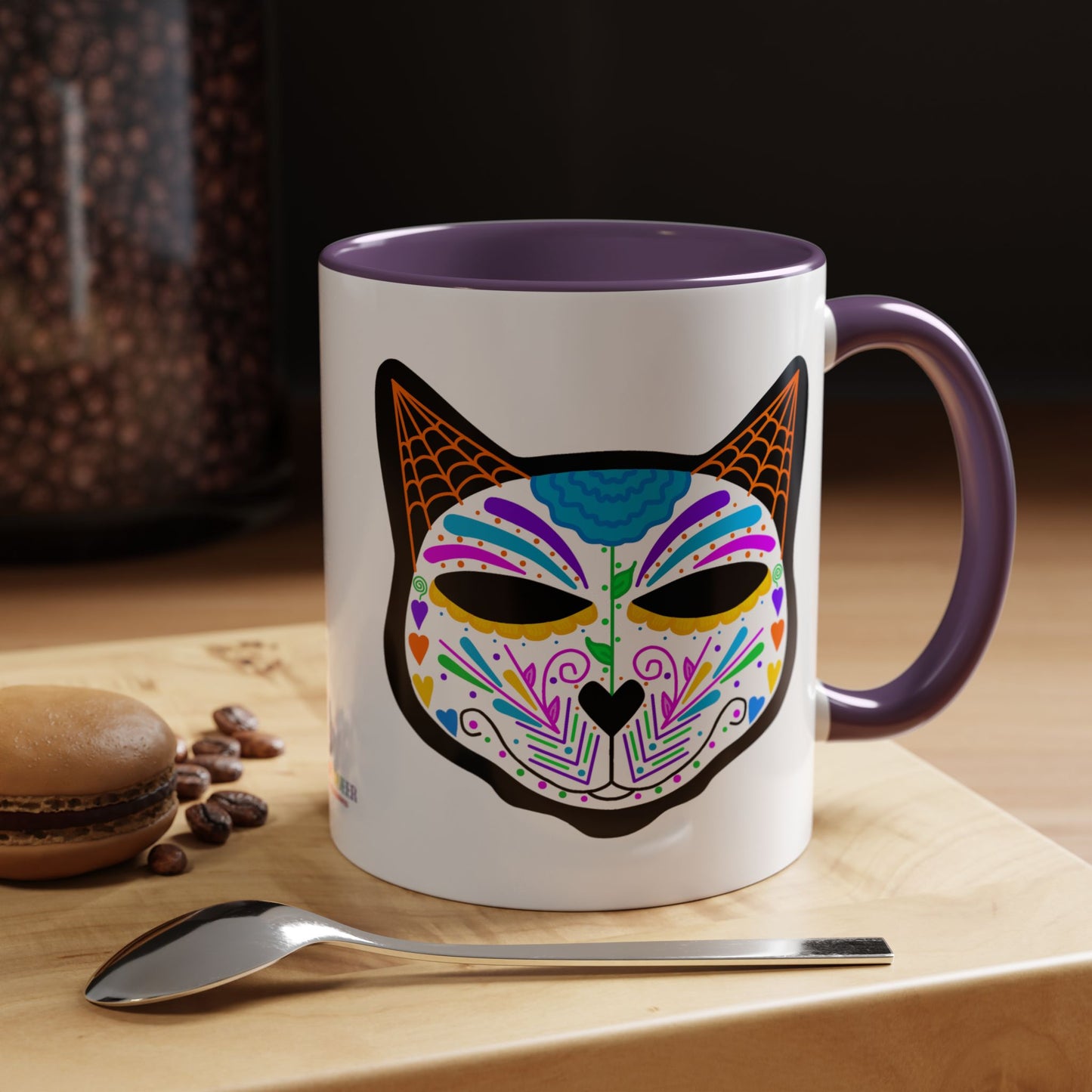 Dia de los Muertos Cat Coffee Mug