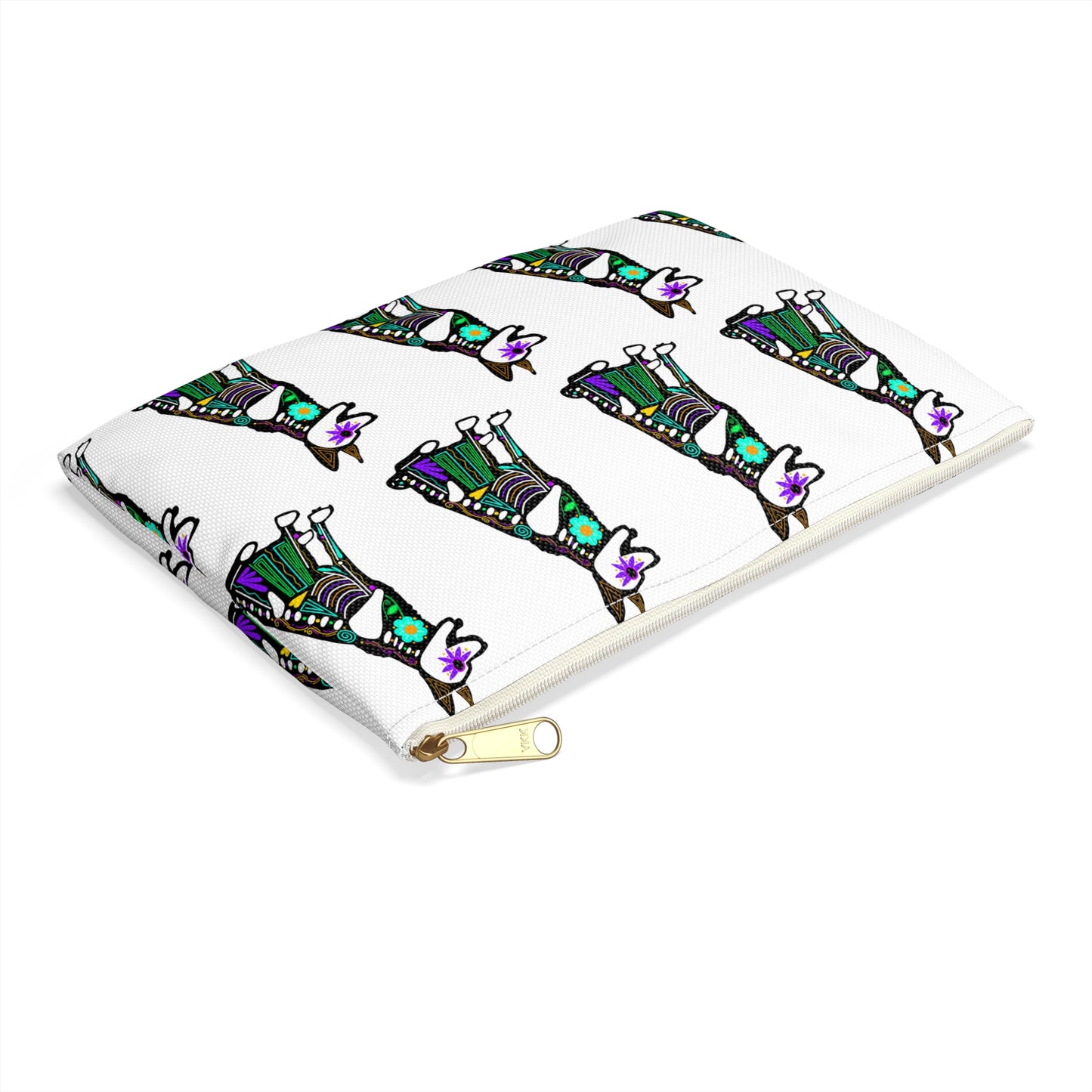 Dia de los Muertos German Shepherd Accessory Pouch