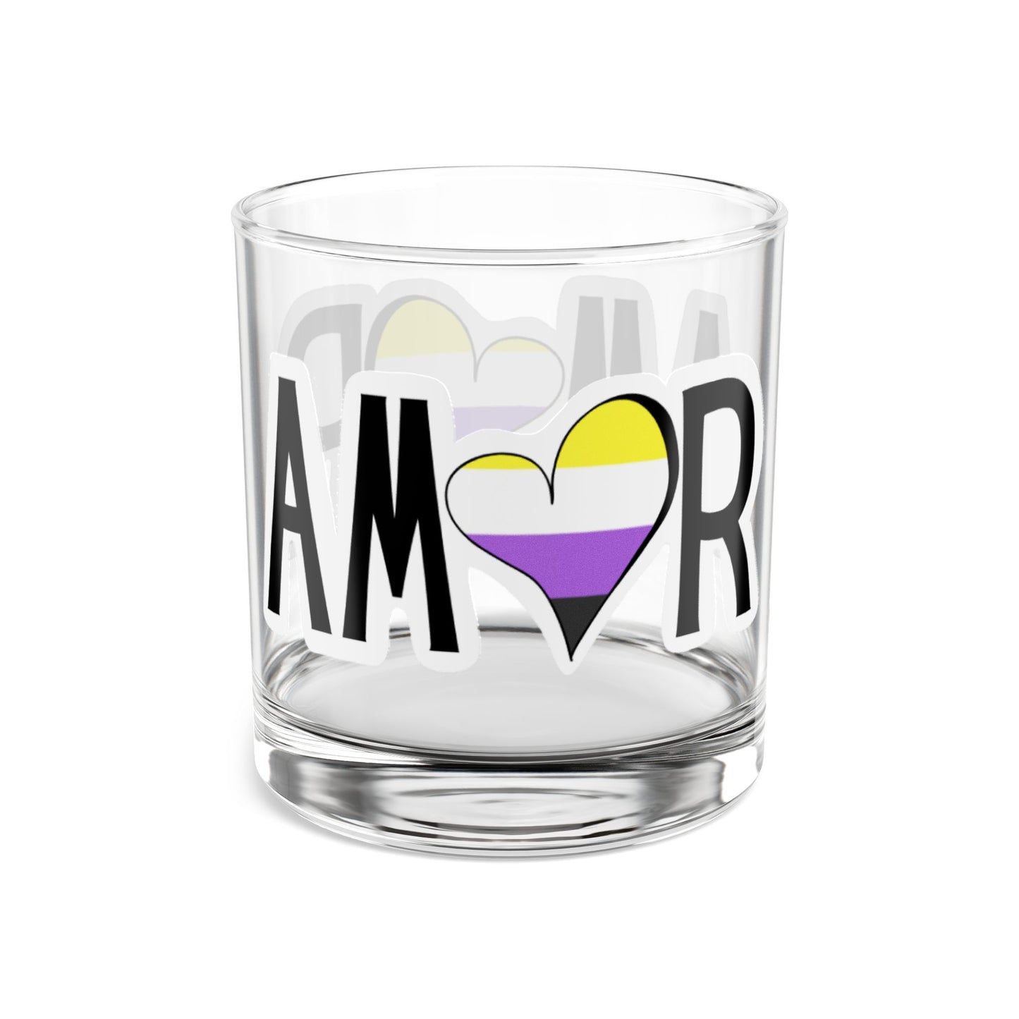 Amor  - NonBinary Rocks Glass, 10oz