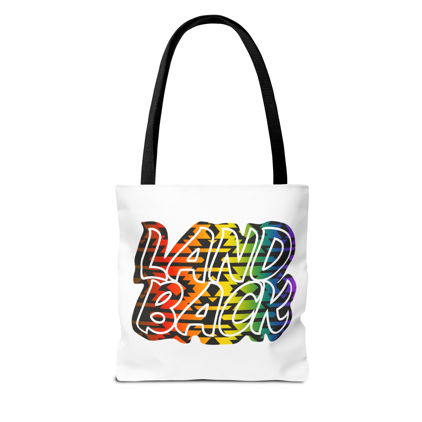 Land Back Motif Tote Bag