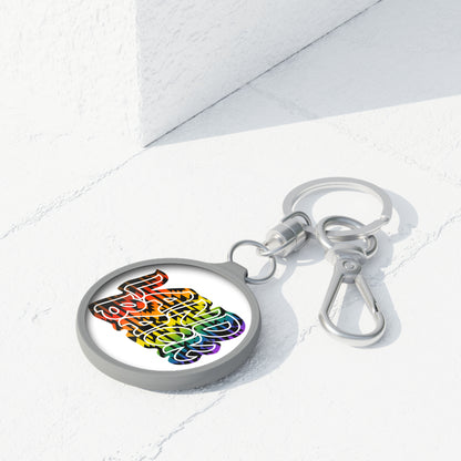 Land Back Motif Keyring Tag