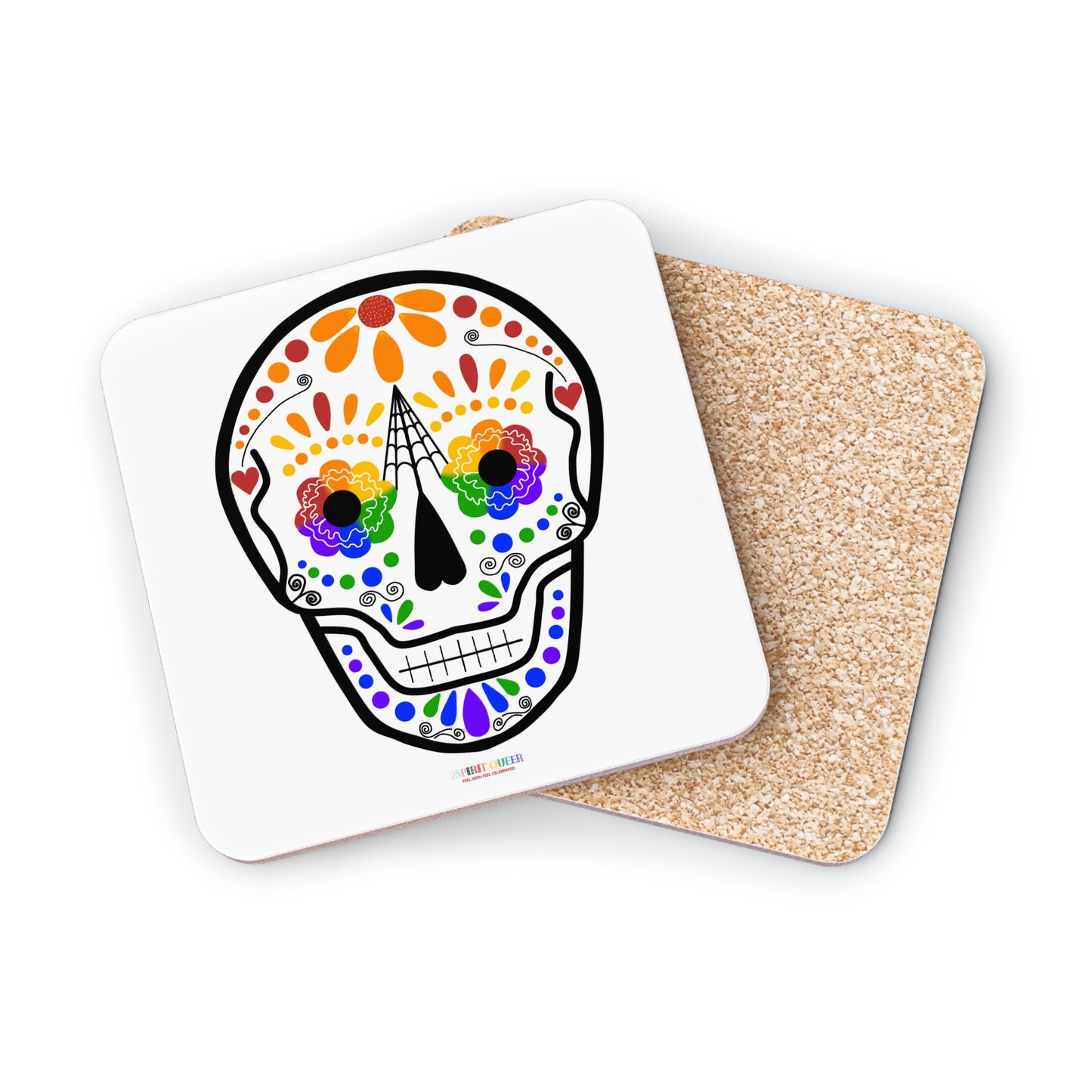 Queer Sugar Skull Coasters