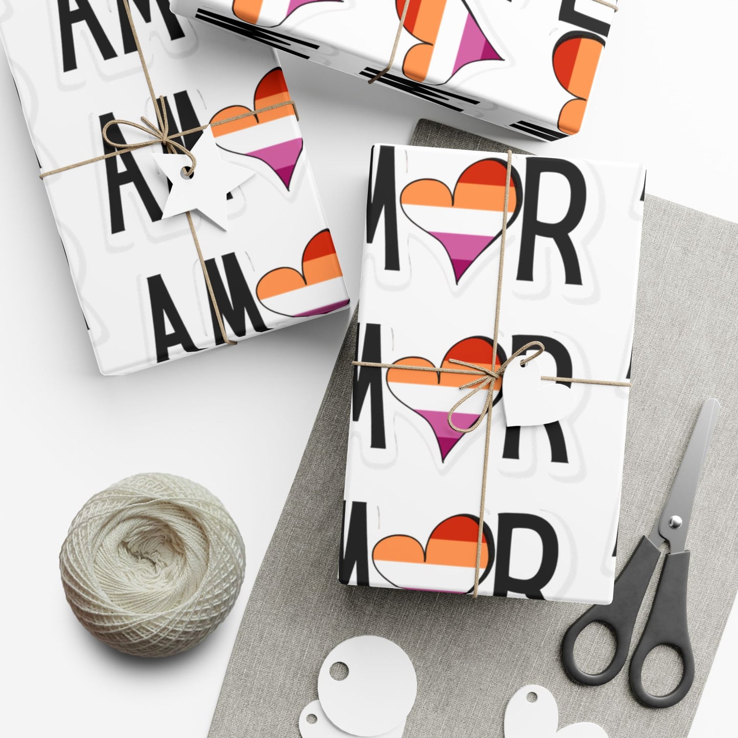 Amor Lesbian Gift Wrap Papers