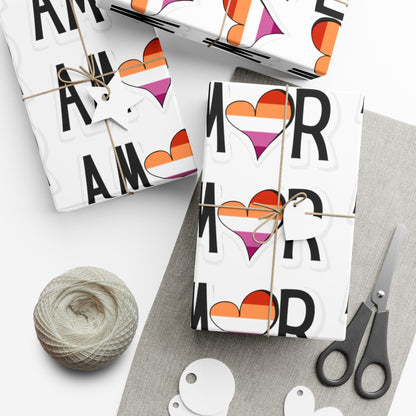 Amor Lesbian Gift Wrap Papers