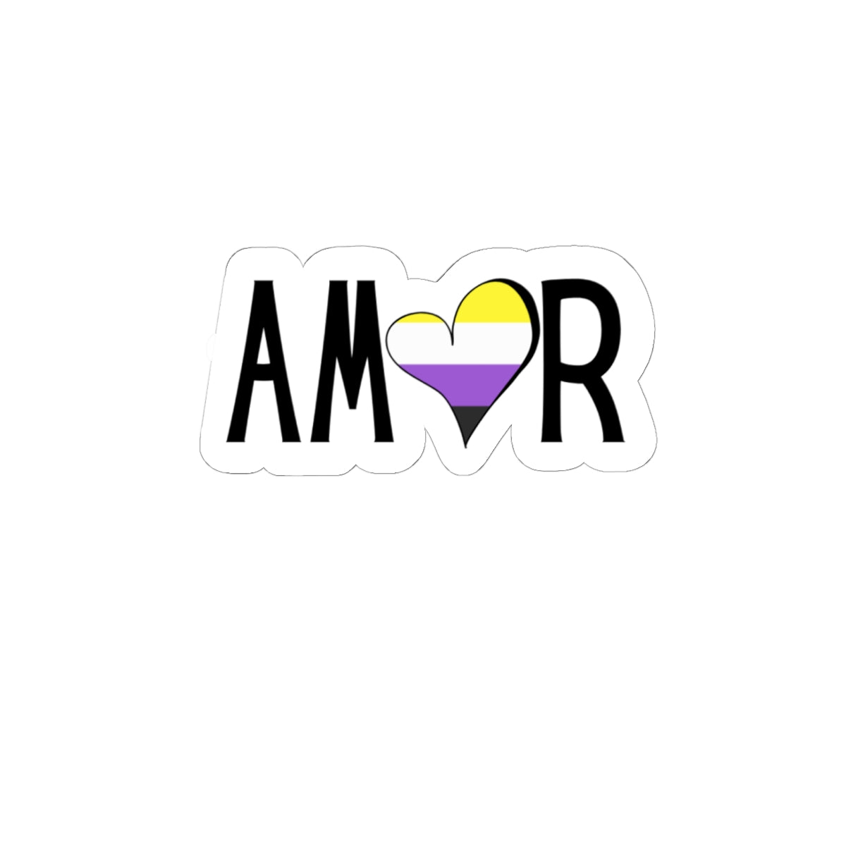 Amor Non Binary Kiss-Cut Stickers