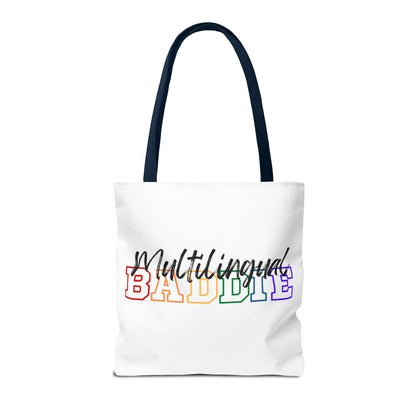 Multilingual Baddie Tote Bag