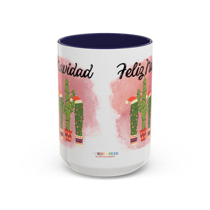 Feliz Navidad Cacti Coffee Mug