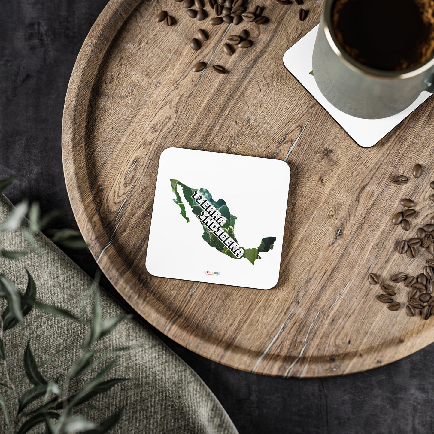 Tierra Indigena Nopales Coasters