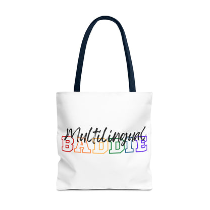 Multilingual Baddie Tote Bag