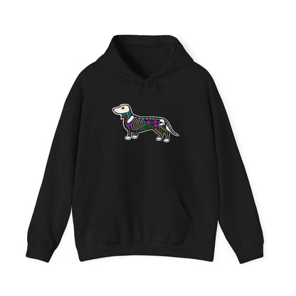 Dia de los Muertos Dachshaund Hooded Sweatshirt