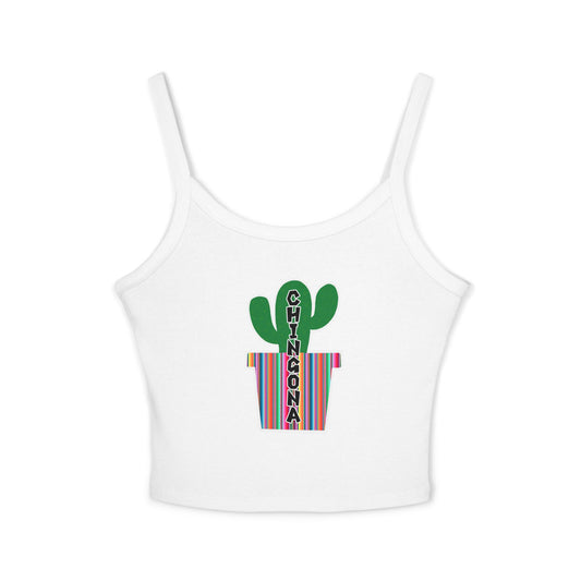Chingona Cacti Spaghetti Strap Tank Top