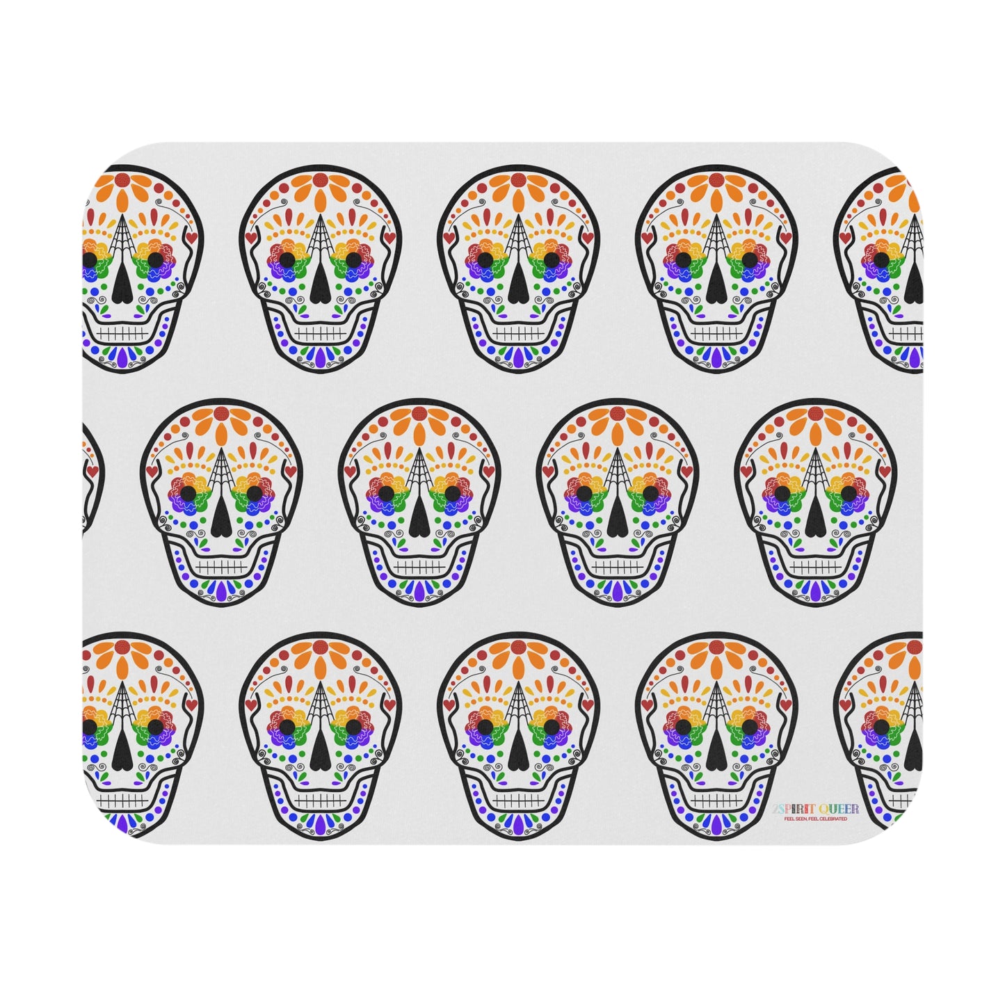 Queer Sugar Skull Mouse Pad (Rectangle)
