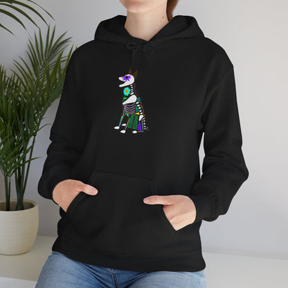 Dia de los Muertos German Shepard Hooded Sweatshirt