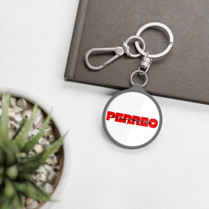 Perreo Es Mi Profesion Red Keyring Tag