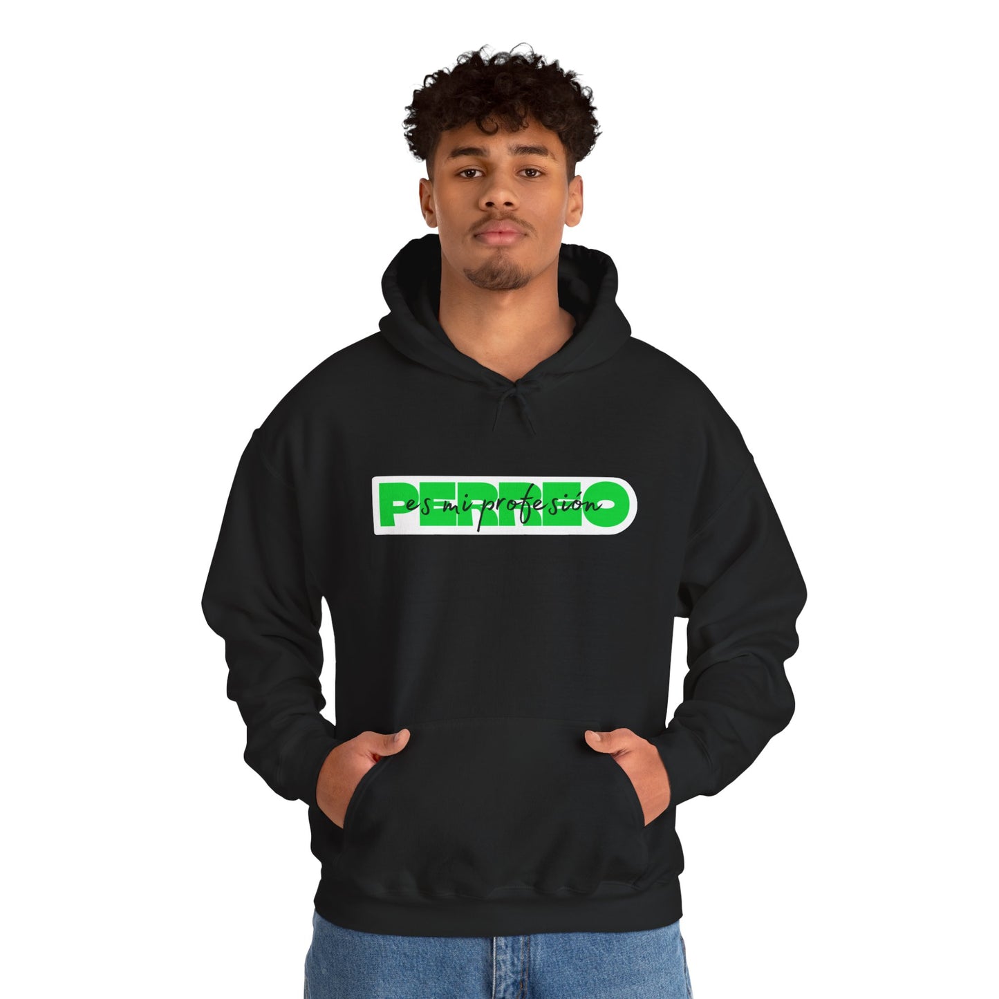Perreo Es Mi Profesion - Green Hooded Sweatshirt