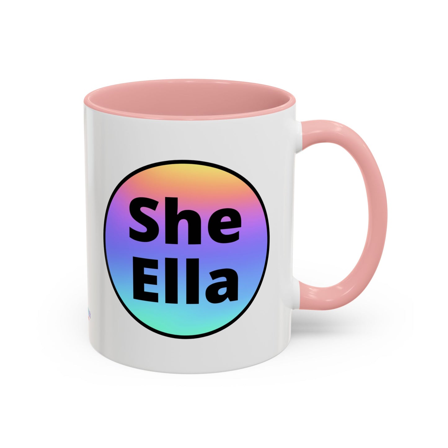 She/Ella  Rainbow Coffee Mug