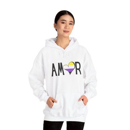 Amor Non Binary Hooded Sweatshirt