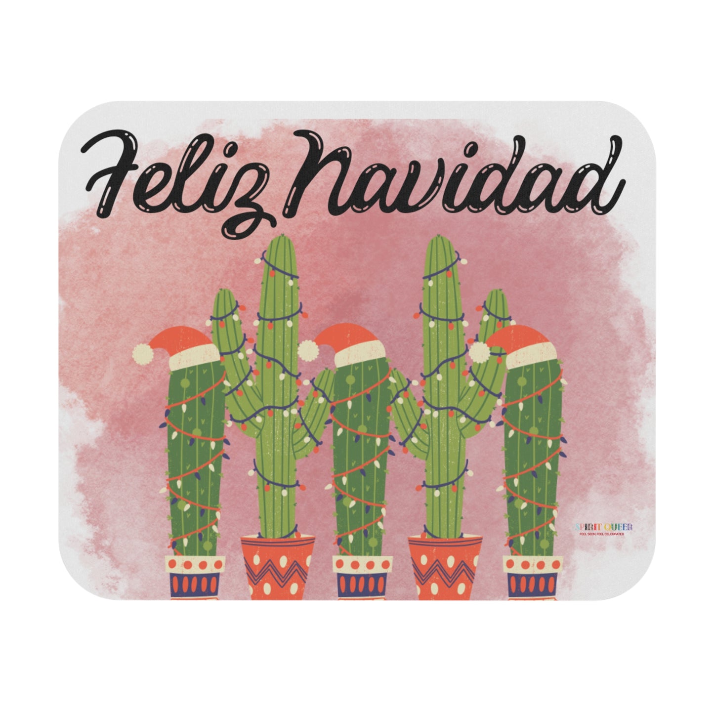 Feliz Navidad Cacti Mouse Pad (Rectangle)