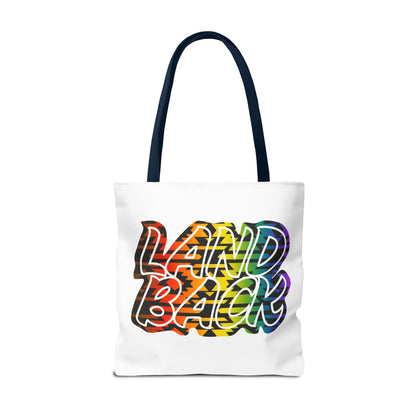 Land Back Motif Tote Bag