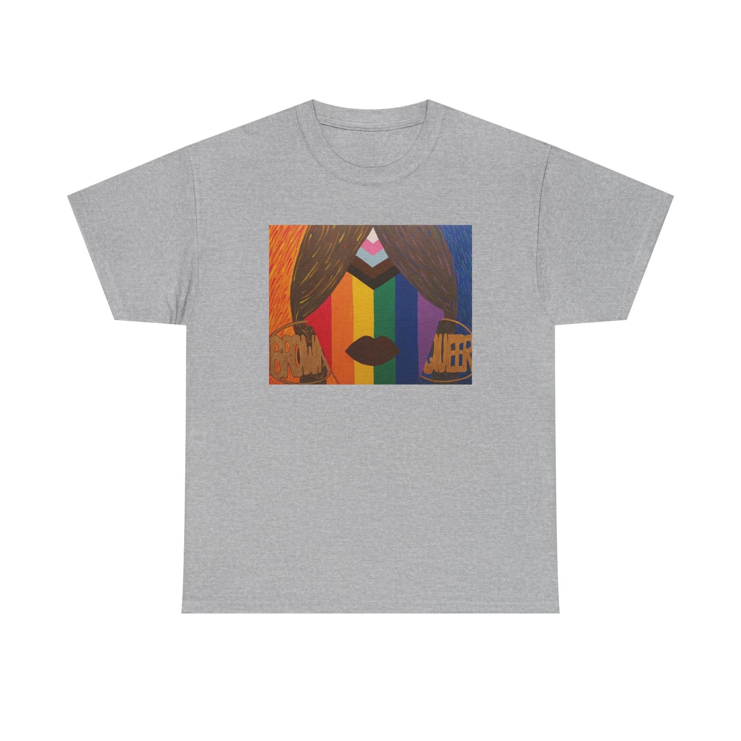 Brown and Queer Heavy Cotton Tee