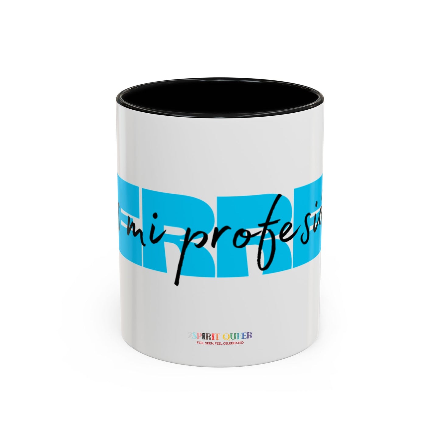 Perreo Es Mi Profesion Blue Accent Coffee Mug