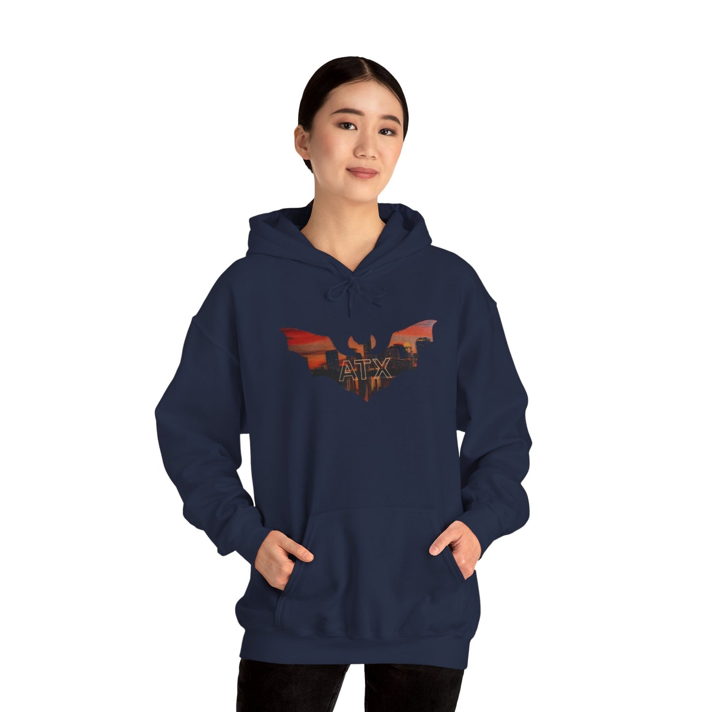 ATX Skyline Bat Hooded Sweatshirt