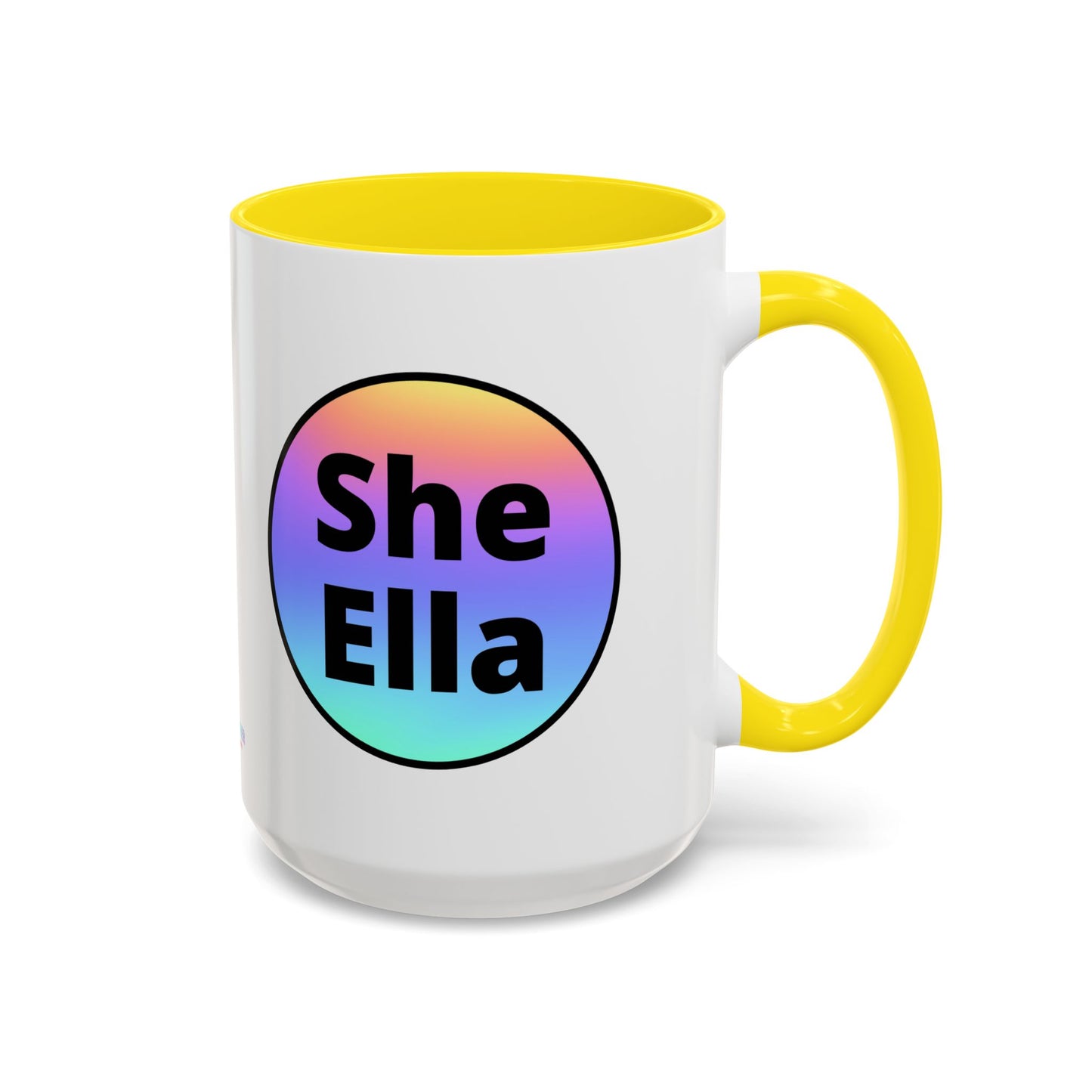 She/Ella  Rainbow Coffee Mug