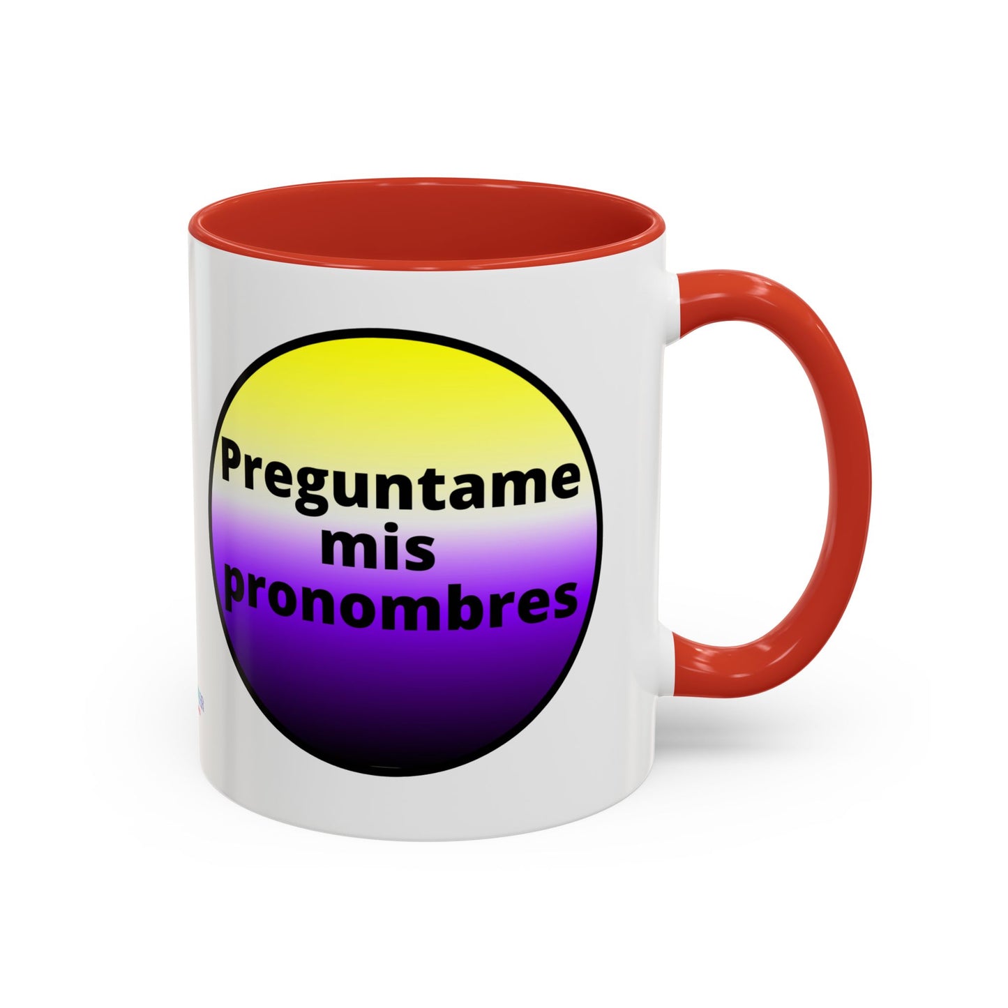 Preguntame mis Pronombres NonBinary Coffee Mug