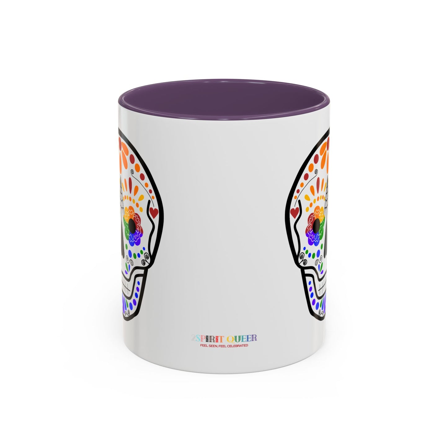 Queer Sugar Skull Accent Coffee Mug