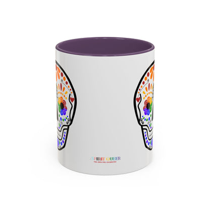 Queer Sugar Skull Accent Coffee Mug