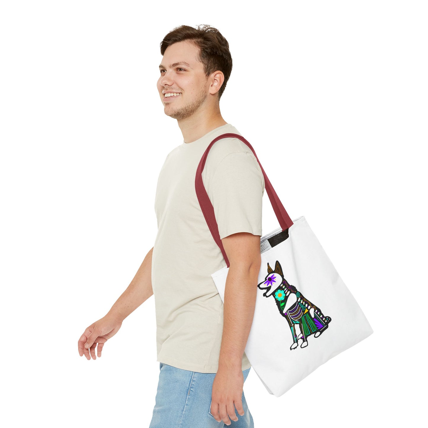 Dia de los Muertos German Shepard Tote Bag