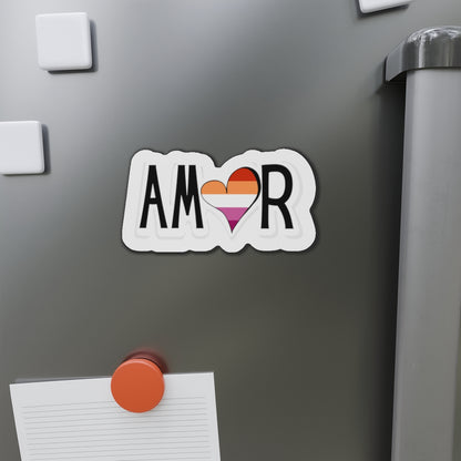 Amor Lesbian Die-Cut Magnets