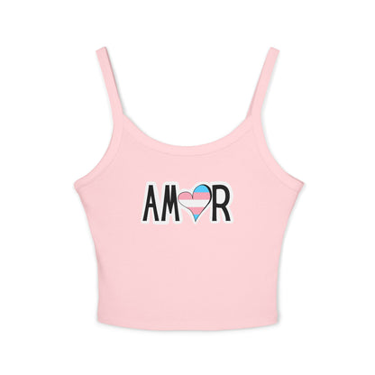 Amor Trans Spaghetti Strap Tank Top