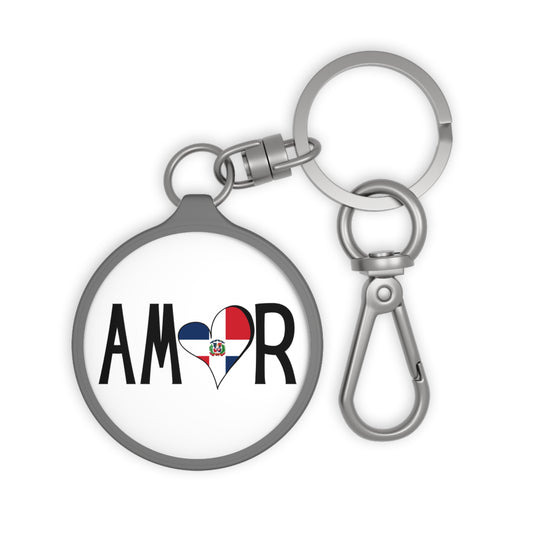 Amor Dominican Republic Keyring Tag