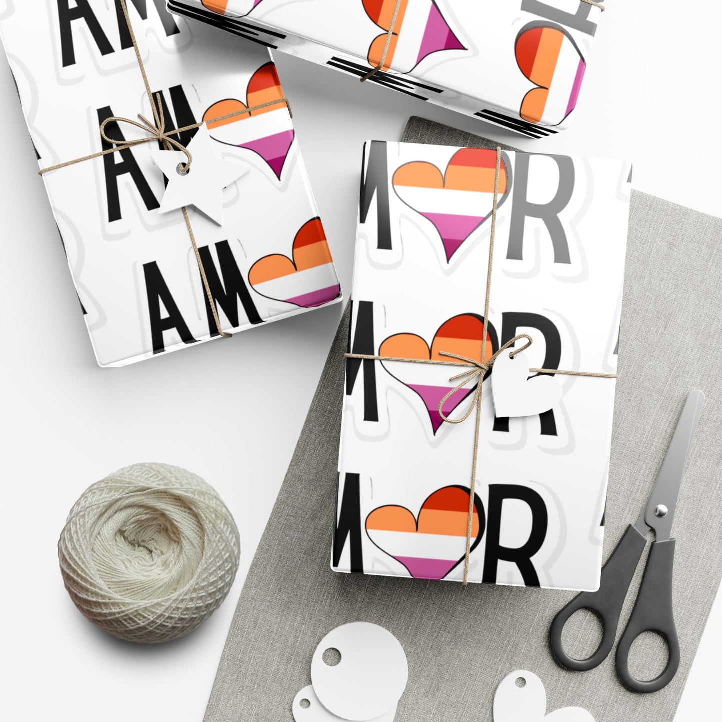 Amor Lesbian Gift Wrap Papers