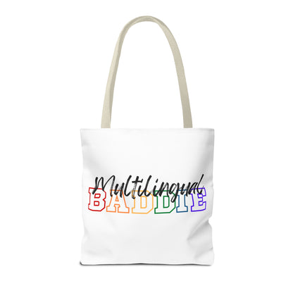 Multilingual Baddie Tote Bag