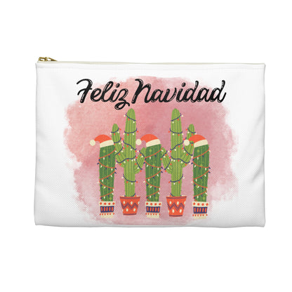 Feliz Navidad Cacti Accessory Pouch