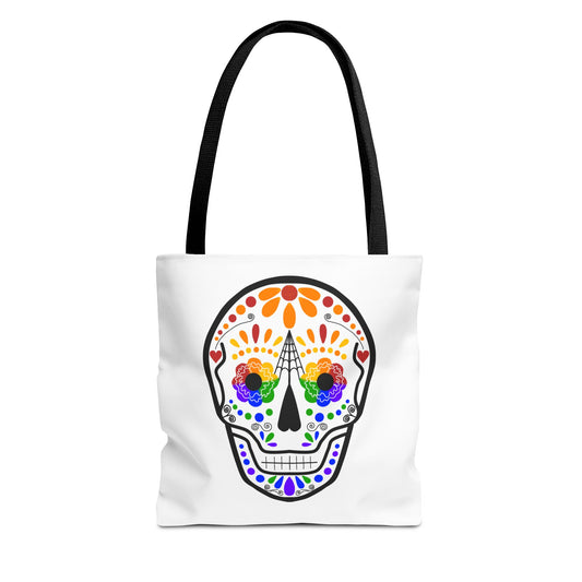 Queer Sugar Skull Tote Bag