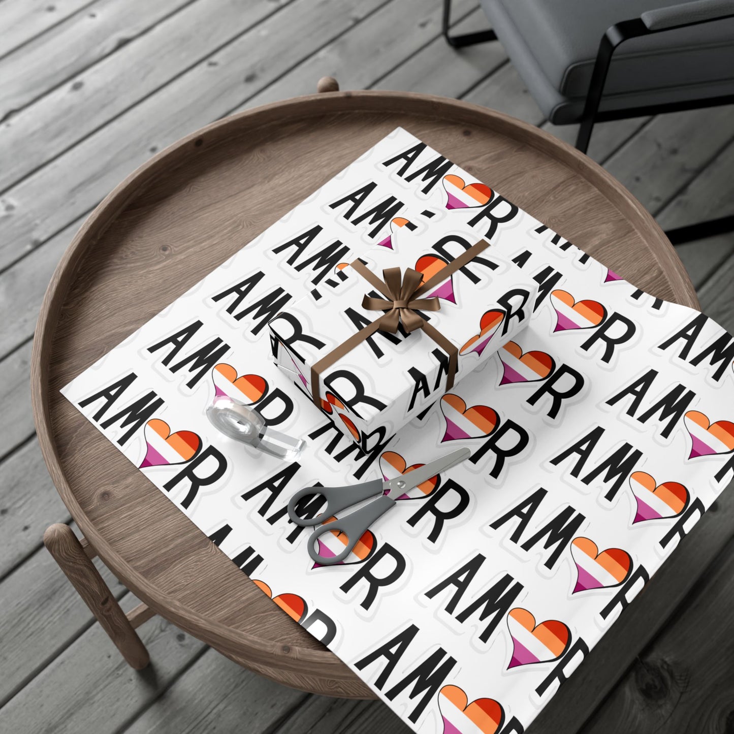 Amor Lesbian Gift Wrap Papers