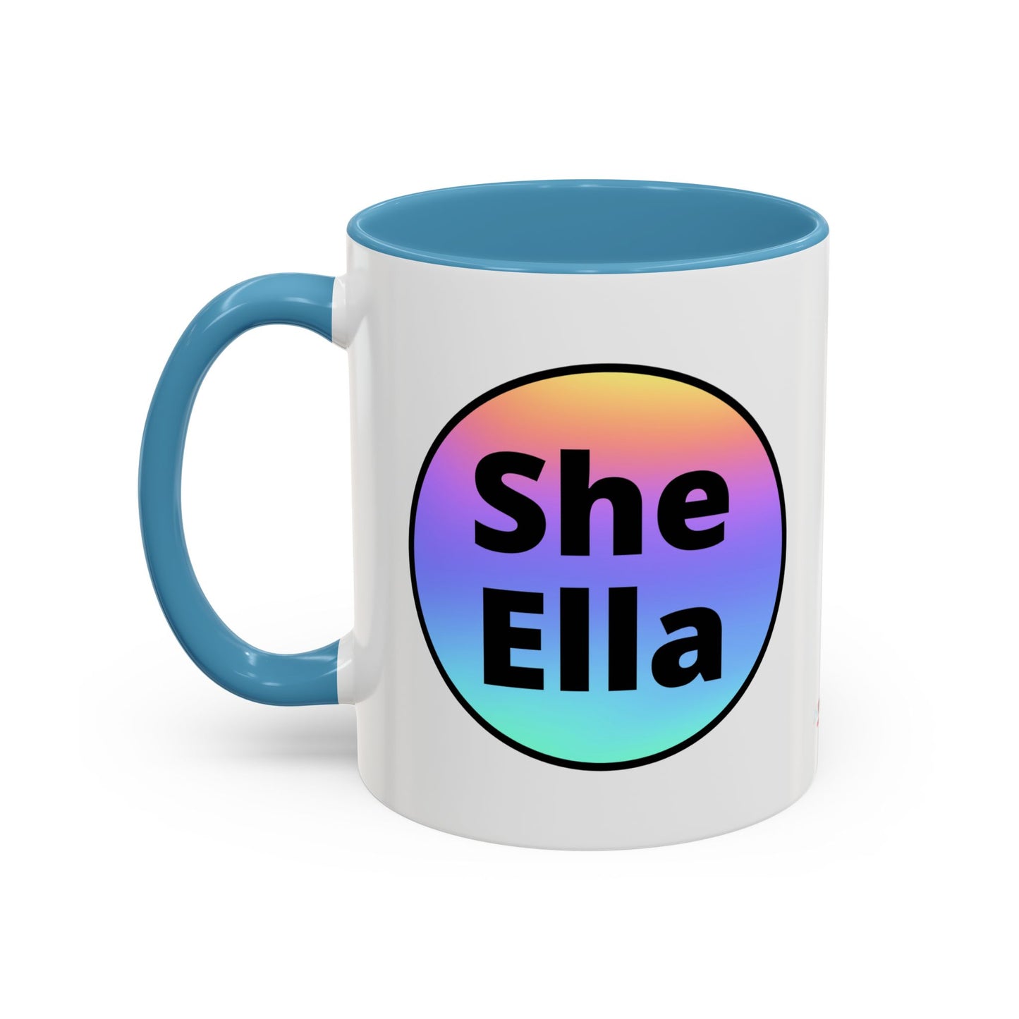 She/Ella  Rainbow Coffee Mug